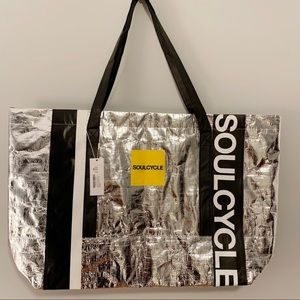 SOULCYCLE Silver Tote Large NWT